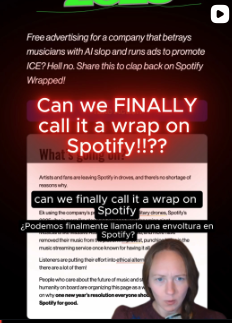 Tech Speedrun this week:
🎧 Artists + activists call out Spotify on its unethical treatment of artists and shady surveillance practices.
🪪 Lawmakers are pushing invasive age-verification bills that demand IDs and face scans to access basic websites. We organized a full week of actions to fight back, and even bigger stunts are coming.
🔥 Links in bio to take action #Spotify #ArtistRights #DigitalRights #Surveillance #AgeVerification