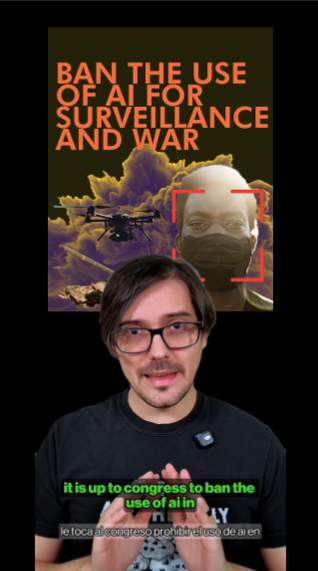 The use of AI in warfare and surveillance is on par with the threat of biological weapons: the severity and scale of harm is so extreme that regulation won’t cut it—it requires a full-on ban.