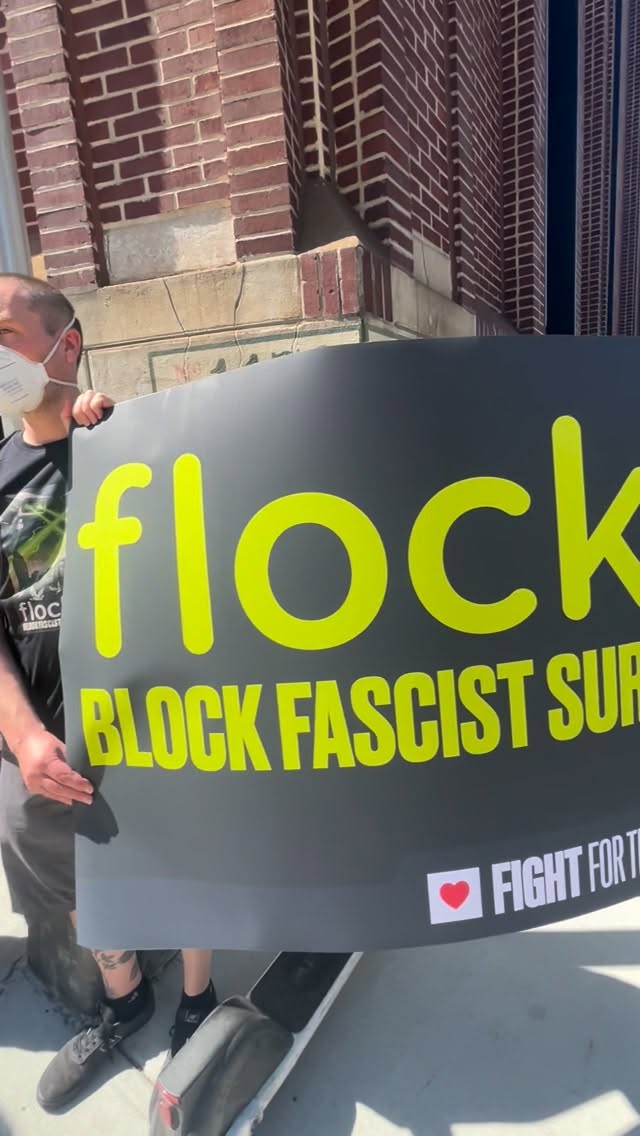 #Atlanta showed up today to speak out against Floc’s fascist surveillance and will keep speaking out! Thank you to @deflockatlanta @atlpeoplescampaign @atldemsoc for the local fight you’re doing to protect your neighbors and to all those who showed up from #TakeBackTech to stand in solidarity with the Atlanta community!