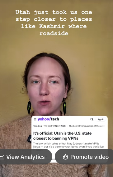 Utah is doing such a bad job with their attack on VPNs. It will never work, it just creates the illusion of having done something while making big tech lobbyists happy.