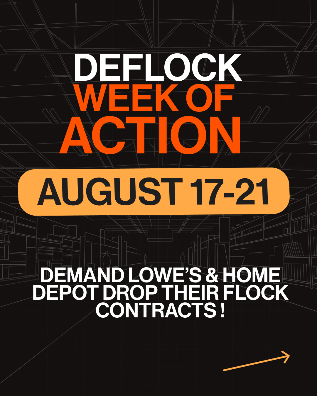 Lowe’s and Home Depot are profiting daily off of immigrant day laborers while endangering them via Flock’s surveillance network 🤬 There’s mass opposition to Flock happening nationwide-wide, and with Congress sending a letter to these home improvement companies demanding answers, it’s time to turn up the heat even more 🔥 Join us next week during the DeFlock week of action to pressure these companies to drop their Flock contracts. Link in bio for more info and to get the toolkit 👆🏽 #flock #homeimprovement #diy #immigrantrights #