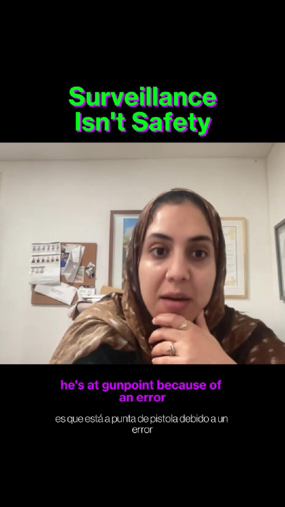 Given existing structures of discrimination that shape society and institutions like the 🚔, we know that advanced surveillance tools like facial recognition will only fuel existing harms against our communities, especially for people of 👋🏽👋🏾👋🏿  See how we intend to combat the spread of surveillance in 2026 at the link in our bio!