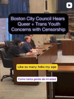 Censorship bills like KOSA, age verification and attempts to gut Section 230 will have a significantly harmful impact on the Boston community, and queer and trans people broadly. To Massachusetts lawmakers @elizabethwarren and @edmarkey who have shown support for KOSA, community leaders and allies in Boston have something to say 👆