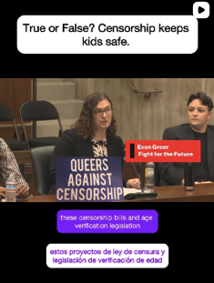 A strong coalition of Boston LGTBQ youth, their parents and allies, are speaking out for the right to keep queer and trans lifelines accessible on the internet. There are other solutions to reign in Big Tech and address the real harms these companies have on our communities and children without sacrificing trans people.